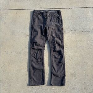 Dovetail Workwear Britt Utility Women’s 4/30 Aged Black Jeans Double Knee 31x29